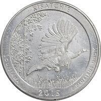 سکه کوارتر دلار 2015P جنگل ملی کیساچی - AU - آمریکا