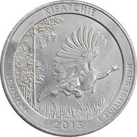 سکه کوارتر دلار 2015P جنگل ملی کیساچی - AU - آمریکا