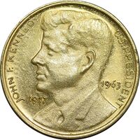 مدال طلا یادبود جان کندی 1963 - MS61 - آمریکا