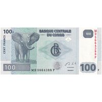اسکناس 100 فرانک 2013 جمهوری دموکراتیک - تک - UNC63 - کنگو