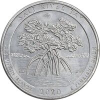 سکه کوارتر دلار 2020P پارک ملی تاریخی خلیج نمک - AU - آمریکا