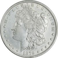 سکه یک دلار 1879 مورگان - AU55 - آمریکا