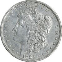 سکه یک دلار 1882 مورگان - EF45 - آمریکا