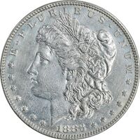 سکه یک دلار 1883 مورگان - AU55 - آمریکا