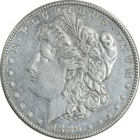 سکه یک دلار 1886 مورگان - EF40 - آمریکا