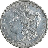 سکه یک دلار 1888 مورگان - EF45 - آمریکا