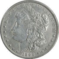 سکه یک دلار 1898 مورگان - EF45 - آمریکا