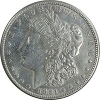 سکه یک دلار 1921S مورگان - EF45 - آمریکا