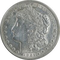 سکه یک دلار 1921 مورگان - EF45 - آمریکا