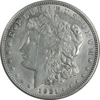 سکه یک دلار 1921 مورگان - EF45 - آمریکا