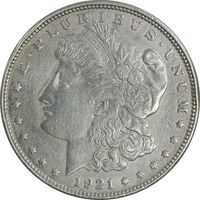 سکه یک دلار 1921 مورگان - VF35 - آمریکا