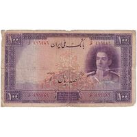 اسکناس 100 ریال بنفش - تک - VG - محمد رضا شاه