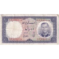 اسکناس 10 ریال 1337 - تک - VF35 - محمد رضا شاه