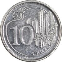 سکه 10 سنت 2014 جمهوری - MS64 - سنگاپور