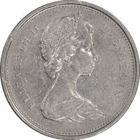 سکه 25 سنت 1974 الیزابت دوم - EF45 - کانادا