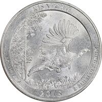 سکه کوارتر دلار 2015P جنگل ملی کیساچی - MS61 - آمریکا
