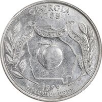 سکه کوارتر دلار 1999D ایالتی - جورجیا - AU58 - آمریکا