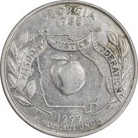 سکه کوارتر دلار 1999D ایالتی - جورجیا - AU50 - آمریکا