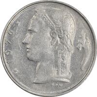 سکه 1 فرانک 1970 بودئون یکم - نوشته هلندی - AU50 - بلژیک