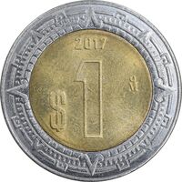 سکه 1 پزو 2017 ایالات متحده - MS62 - مکزیک