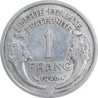 سکه 1 فرانک 1948 جمهوری چهارم - EF40 - فرانسه