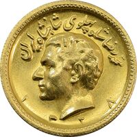 سکه طلا یک پهلوی 1328 - MS62 - محمد رضا شاه