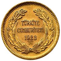 سکه 100 کروش طلا جمهوری ترکیه