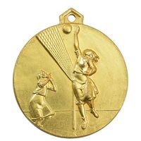 مدال آویز ورزشی طلا والیبال دختران (دانشگاه ملی ایران) - MS61 - محمد رضا شاه