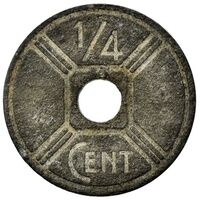 سکه 1/4 سانتیم هندوچین فرانسه