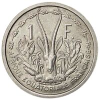 سکه 1 فرانک آفریقای غربی فرانسه