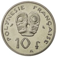 سکه 10 فرانک پلی نزی فرانسه