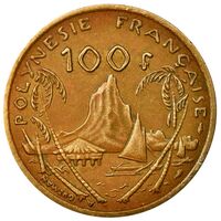 سکه 100 فرانک پلی نزی فرانسه