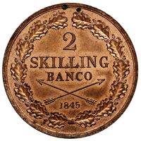 معرفی و مشخصات سکه 2 اسکیلینگ بانکو اسکار یکم