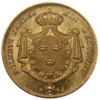 معرفی و مشخصات سکه 4 دوکات طلا کارل چهاردهم یوهان