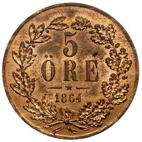 معرفی و مشخصات سکه 5 اوره کارل پانزدهم آدولف
