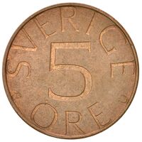 معرفی و مشخصات سکه 5 اوره کارل شانزدهم گوستاف سوئد