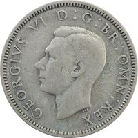 سکه 1 شیلینگ 1937 جرج ششم - تیپ 2 - VF35 - انگلستان