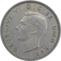 سکه 1 شیلینگ 1950 جرج ششم - تیپ 1 - EF40 - انگلستان