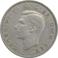 سکه 2 شیلینگ 1947 جرج ششم - تیپ 2 - EF40 - انگلستان
