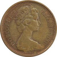 سکه 1/2 پنی 1976 الیزابت دوم - AU50 - انگلستان