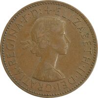 سکه 1/2 پنی 1959 الیزابت دوم - EF40 - انگلستان