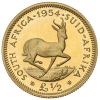 سکه 1/2 پوند طلا الیزابت دوم