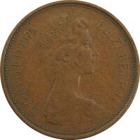 سکه 2 پنس 1975 الیزابت دوم - EF45 - انگلستان