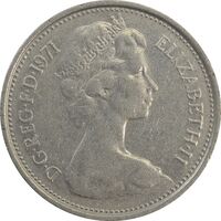 سکه 5 پنس 1971 الیزابت دوم - EF45 - انگلستان