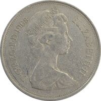 سکه 10 پنس 1968 الیزابت دوم - EF40 - انگلستان