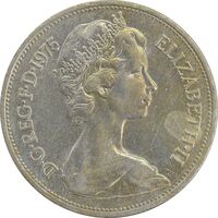 سکه 10 پنس 1975 الیزابت دوم - AU50 - انگلستان