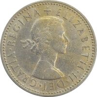 سکه 1 شیلینگ 1956 (سپر انگلیس) الیزابت دوم - AU55 - انگلستان