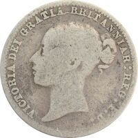 سکه 6 پنس 1878 ویکتوریا - F - انگلستان