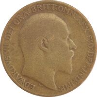 سکه 1 پنی 1908 ادوارد هفتم - VG - انگلستان