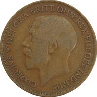 سکه 1 پنی 1914 جرج پنجم - VF20 - انگلستان